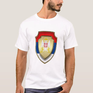 Camiseta Escudo medieval sérvio Sérvia casaco de armas 2