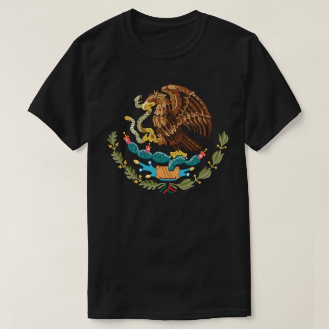 Camiseta Escudo Nacional De México (Frente do Design)