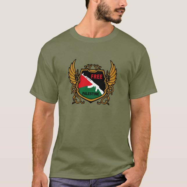 Camiseta Escudo Palestino Livre (Frente)