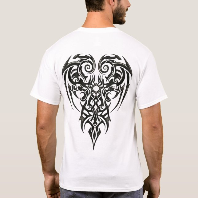 Camiseta Escudo Tribal do Coração (Verso)