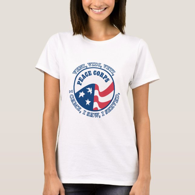 Camiseta Escudo VVV do Peace Corps (Frente)