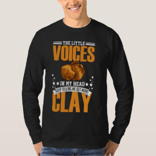 Camiseta Esculpindo Pote cerâmico Engraçado por argila de c