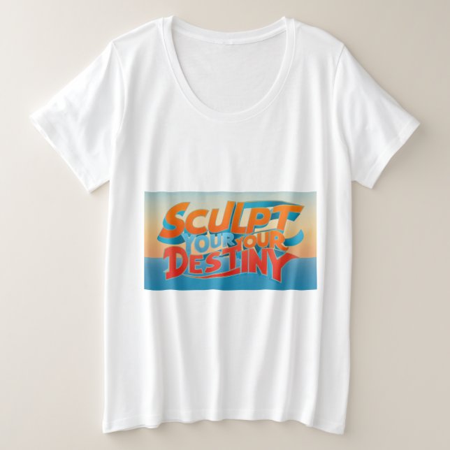 Camiseta Esculpir O Seu Destino (Frente do Design)