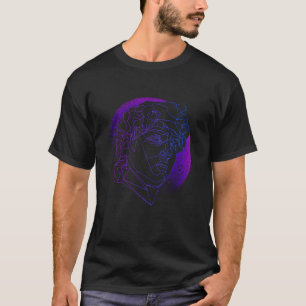 Camiseta Esculto Grego Geométrico de Poli Baixo Aestético V