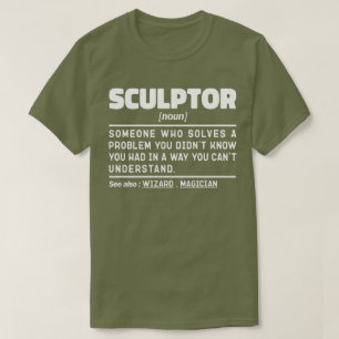 Camiseta Escultor Definição Noun Esculpindo Lover Engraçado