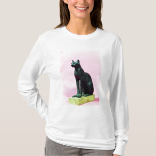 Camiseta Escultura de um gato, período atrasado