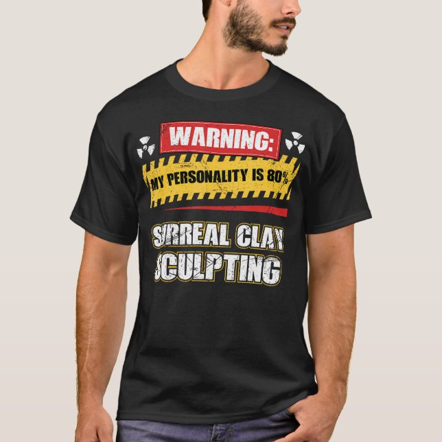 Camiseta Escultura em Argila Surreal (Frente)