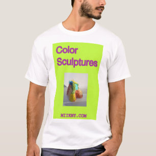 Camiseta Esculturas coloridas brilhantes
