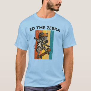 Camiseta Escumalha Engraçada Zebra Retro Cartoon Selva Selv