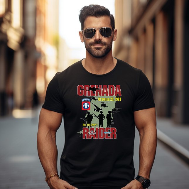 Camiseta escura ABN Grenada Raider 82º (Criador carregado)