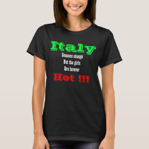 Camiseta escura das raparigas quentes da Itália