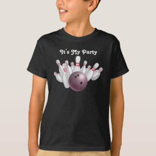 Camiseta Escura de Boliches Rosa