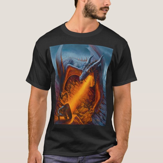 Camiseta escura de combate a incêndios (Frente)