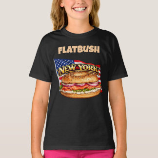 Camiseta Escura de Garota de Nova York