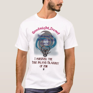 Camiseta escurecimento de irene do furacão
