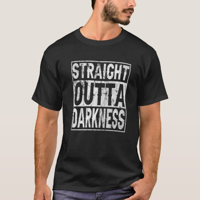 Camiseta Escuridão do hetero para qualquer pessoa sem escur (Frente)