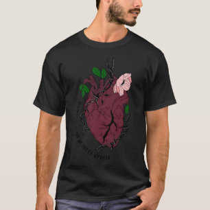Camiseta Escuridão no Coração do Meu Amor - Cor do Coração 