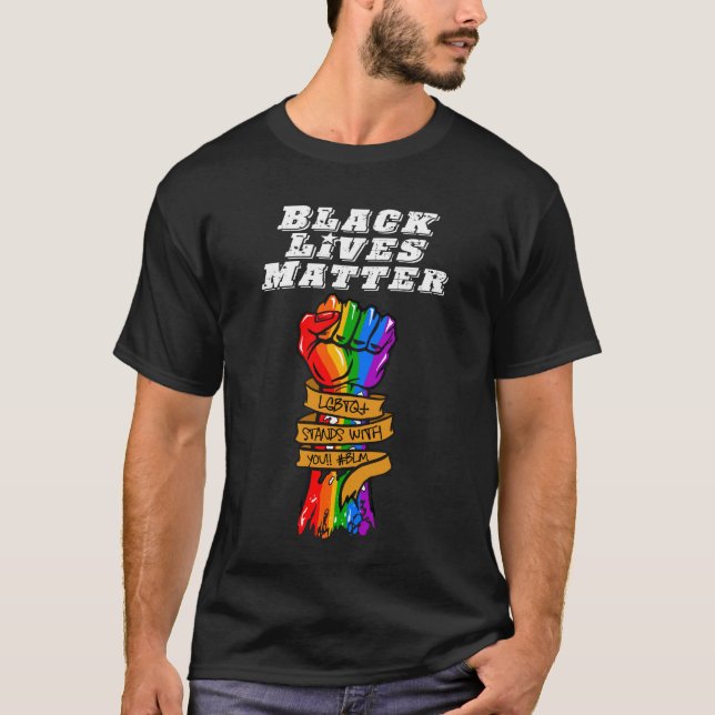 CAMISETA ESCURO BLM LGBTQ (Frente)