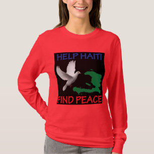 Camiseta Escuro das Mulheres de Paz do Haiti