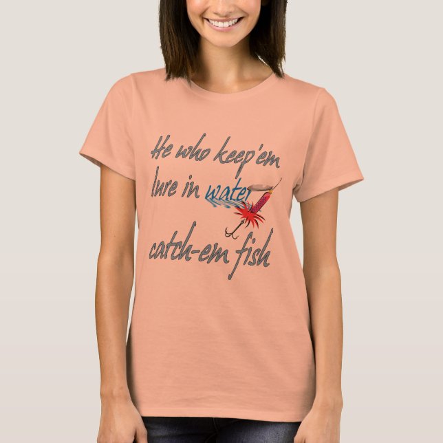 Camiseta Escuro de Pesca (Frente)