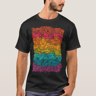 Camiseta Escuro do espectro animal