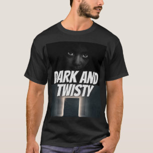Camiseta escuro e torto