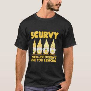 Camiseta Escurvatura quando a vida não te dá Fruta aos limõ