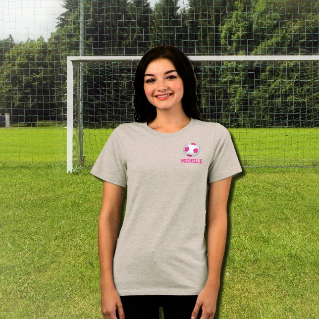 Camiseta Esfera branca rosa moderna - adicionar nome (Criador carregado)