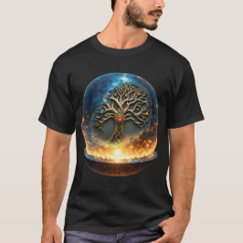 Camiseta Esfera da Vida – A Árvore do Mundo Dourada. 