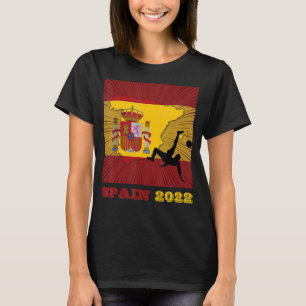 Camiseta Esfera de Bandeiras do Futebol de espanha Espanhol