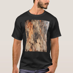 Camiseta Esfoliação De Flocos De Fotografia Do Latido Eucal