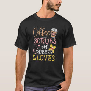 Camiseta Esfoliantes De Café Fofo E Luvas De Borracha Vida