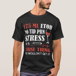Camiseta esforço do prn do tid do po do etoh de 175 lm seus
