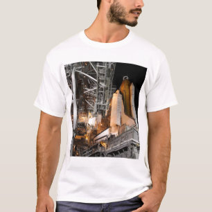 Camiseta Esforço do vaivém espacial na plataforma de