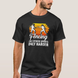 Camiseta Esforço Esportivo Duel Fencer Epee Rapier Saber Lu