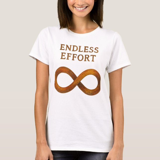 Camiseta Esforço sem fim: o poder da perseverança (Frente)