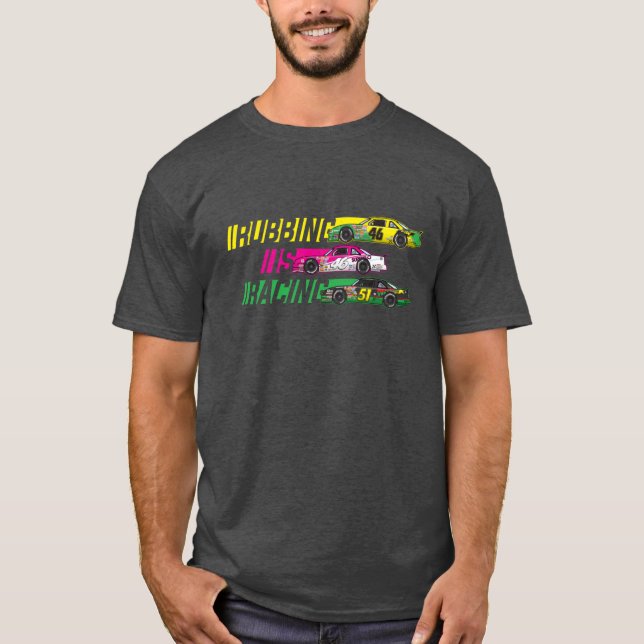 Camiseta Esfregar é um presente de Corrida (Frente)