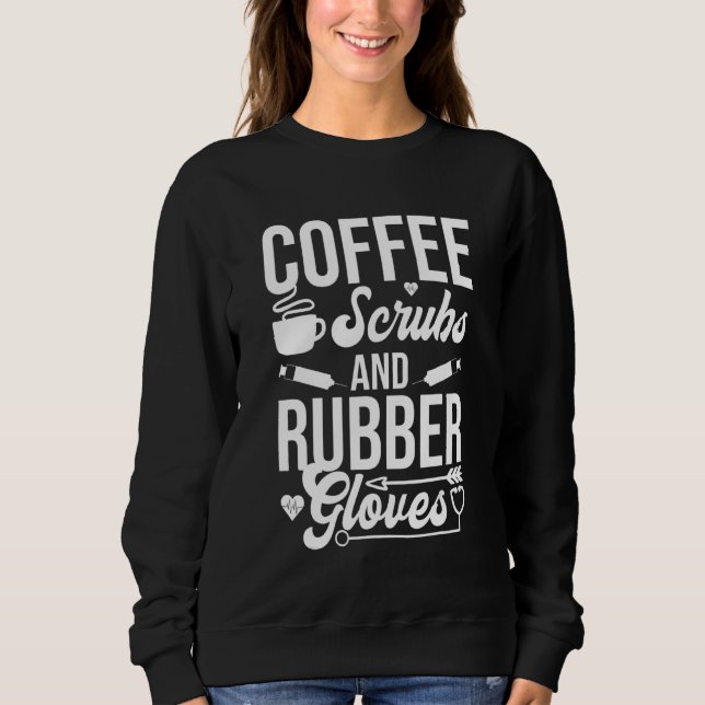 Camiseta Esfregões De Café E Luvas De Borracha (Frente)