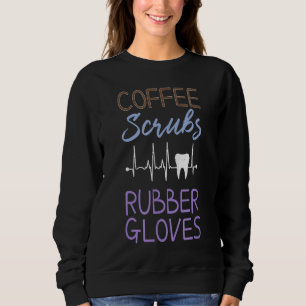 Camiseta Esfregões de café e luvas de borracha