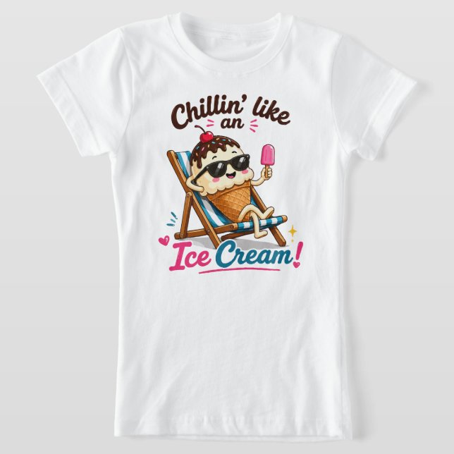 Camiseta  Esfriando Como Um Sorvete (Postura )