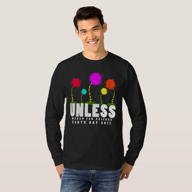 Camiseta Esfrie a menos que março para o Dia da Terra da (Frente Completa)