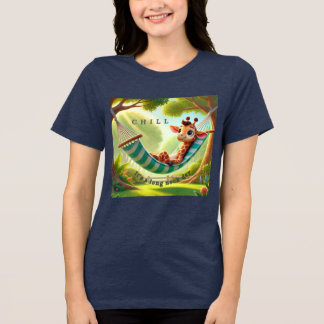 Camiseta Esfrie – É um Dia de Pescoço Longo Girafa