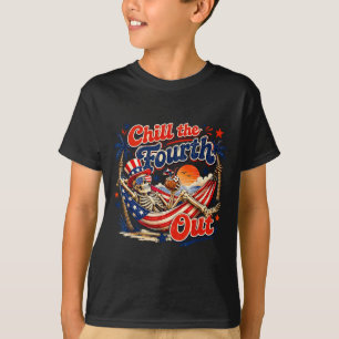 Camiseta Esfrie o Quarto Patriótico Esqueleto Praia