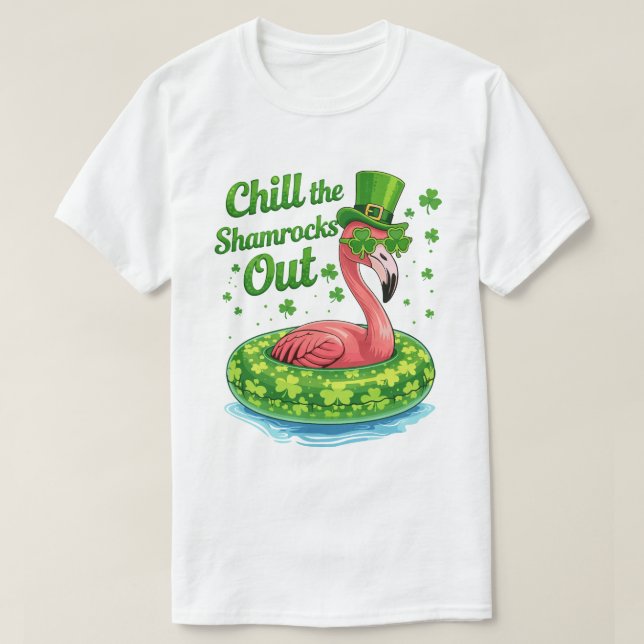 Camiseta Esfrie Os Trevos Funny  St Patrick’s Day (Frente do Design)