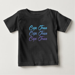 Camiseta Esfrie sua cidade favorita Cape Town baby