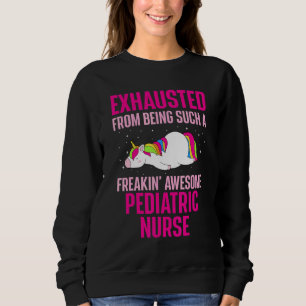 Camiseta Esgotado de ser uma enfermeira pediátrica incrível