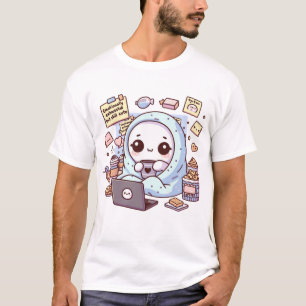Camiseta Esgotado Emocionalmente, mas Ainda Fofo Mental Kaw