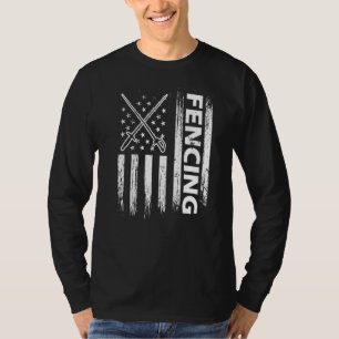 Camiseta Esgrima Americana Fencer Saber Rapier Duel