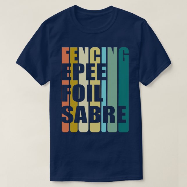 Camiseta Esgrima Cerca Epee Foil Saber (Frente do Design)