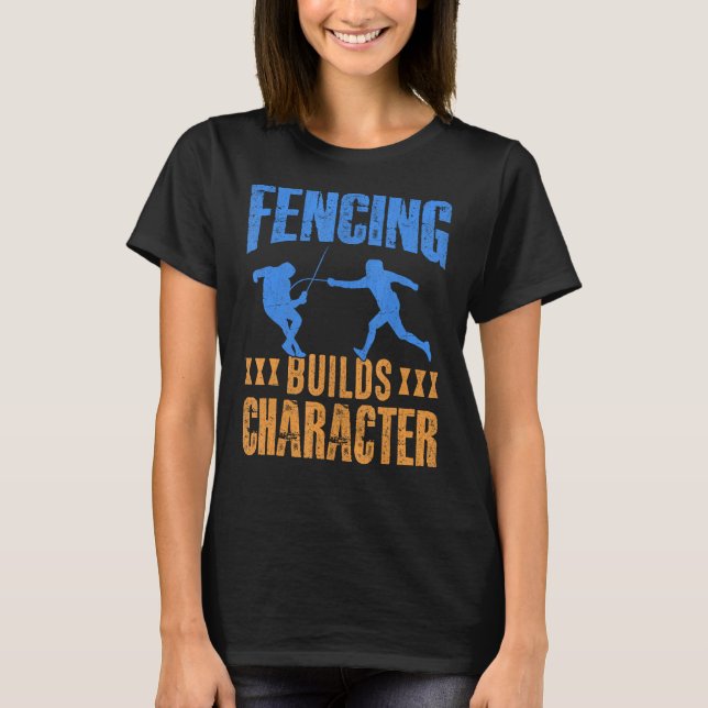 Camiseta Esgrima cria esgrima de caráter I (Frente)